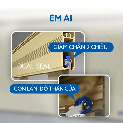 Gioăng giảm chấn trên nan cửa cuốn Austdoor